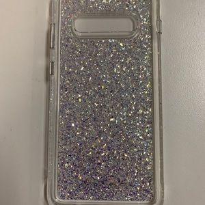 Samsung s10+ glitter case